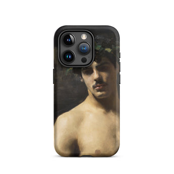 Man Wearing Laurels - John Singer Sargent Phone Case Iphone 15 Pro / Matte Phone Case Classical Art John Singer Sargent, Sargent-inspired