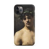 Man Wearing Laurels - John Singer Sargent Phone Case Iphone 11 Pro Max / Matte Phone Case Classical Art John Singer Sargent,