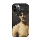 Man Wearing Laurels - John Singer Sargent Phone Case Iphone 12 Pro Max / Matte Phone Case Classical Art John Singer Sargent,