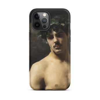 Man Wearing Laurels - John Singer Sargent Phone Case Iphone 12 Pro Max / Matte Phone Case Classical Art John Singer Sargent,