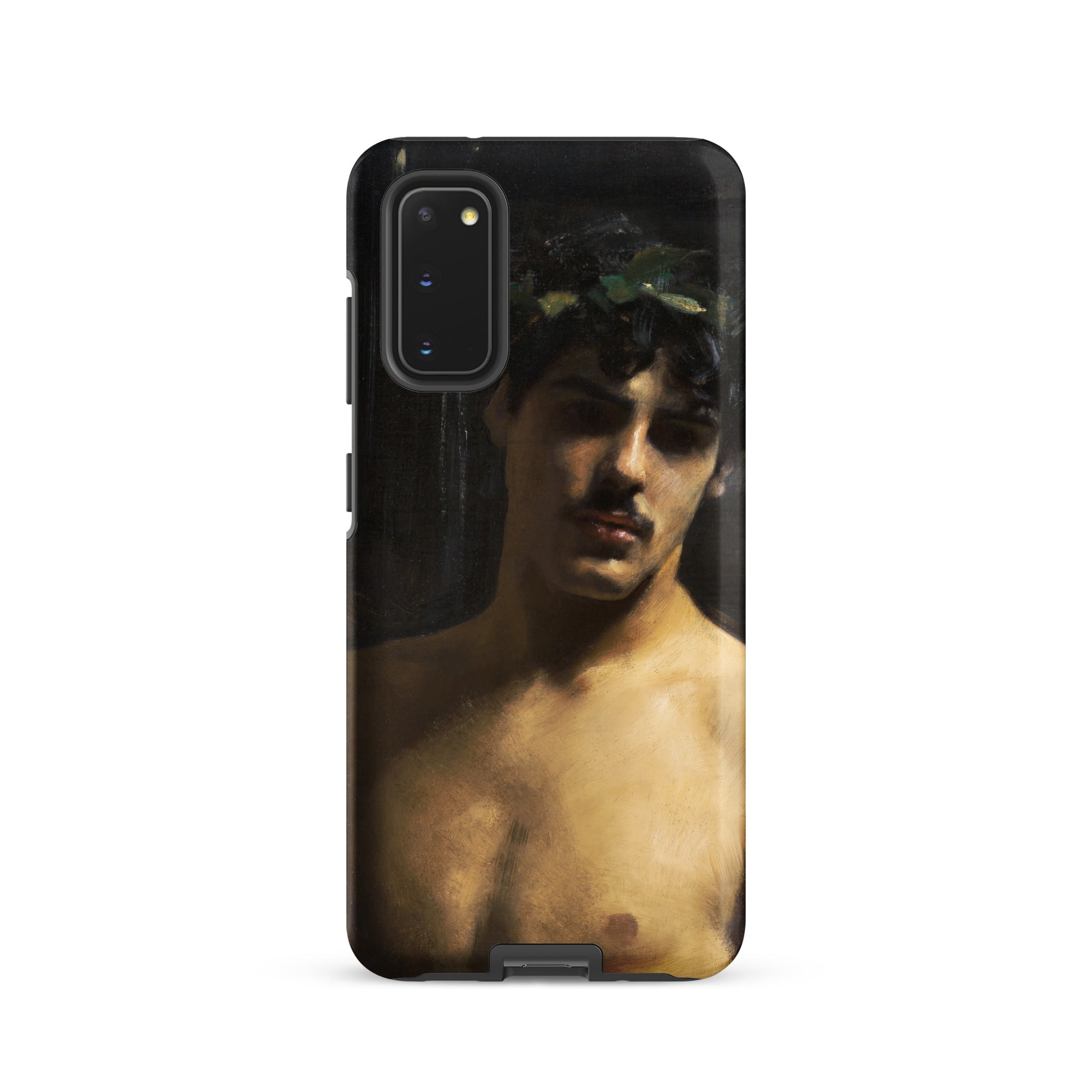 Man Wearing Laurels John Singer Sargent Samsung Case, Galaxy S20 / Matte, Black Phone Case Painted Man