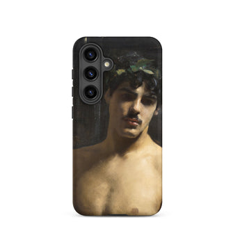 Man Wearing Laurels - John Singer Sargent Samsung Case, Galaxy S24 / Matte, Smartphone Case Classical Painting Man Mustache Laurel Wreath
