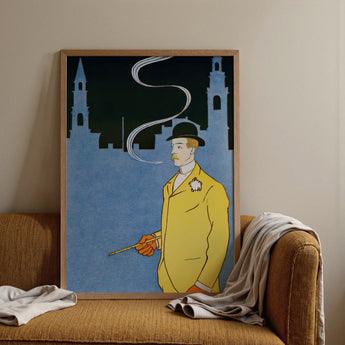 Man in Yellow Suit - Edward Penfield Art Print / Canvas, Posters Prints & Visual Artwork, Toby Leon
