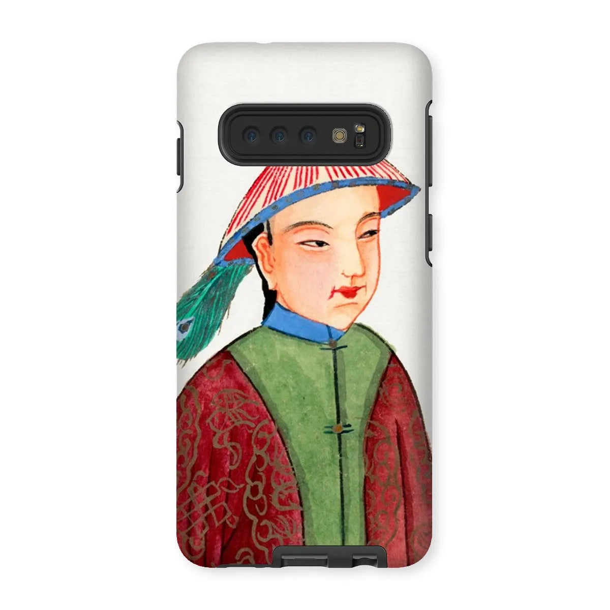 Manchu Dandy - Chinese Aesthetic Art Phone Case - Samsung Galaxy S10 / Matte - Mobile Phone Cases - Aesthetic Art