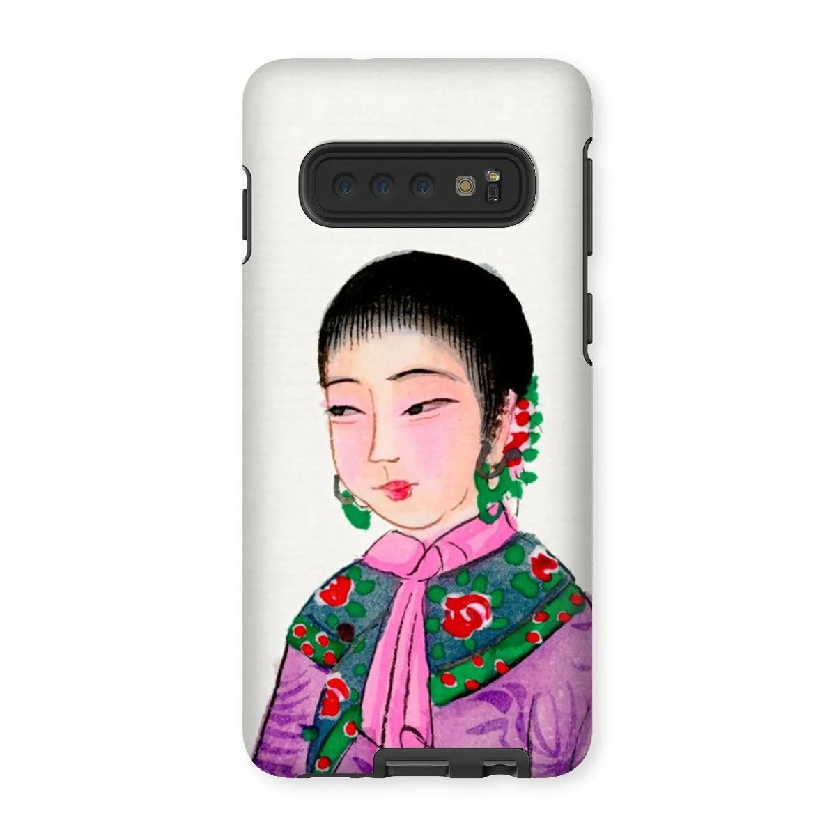 Manchu Noblewoman - Chinese Aesthetic Art Phone Case - Samsung Galaxy S10 / Matte - Mobile Phone Cases - Aesthetic Art