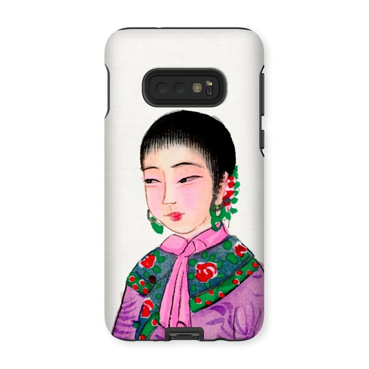 Manchu Noblewoman - Chinese Aesthetic Art Phone Case - Samsung Galaxy S10e / Matte - Mobile Phone Cases - Aesthetic Art