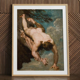 Manlius Hurled from Rock Art Print by William Etty
