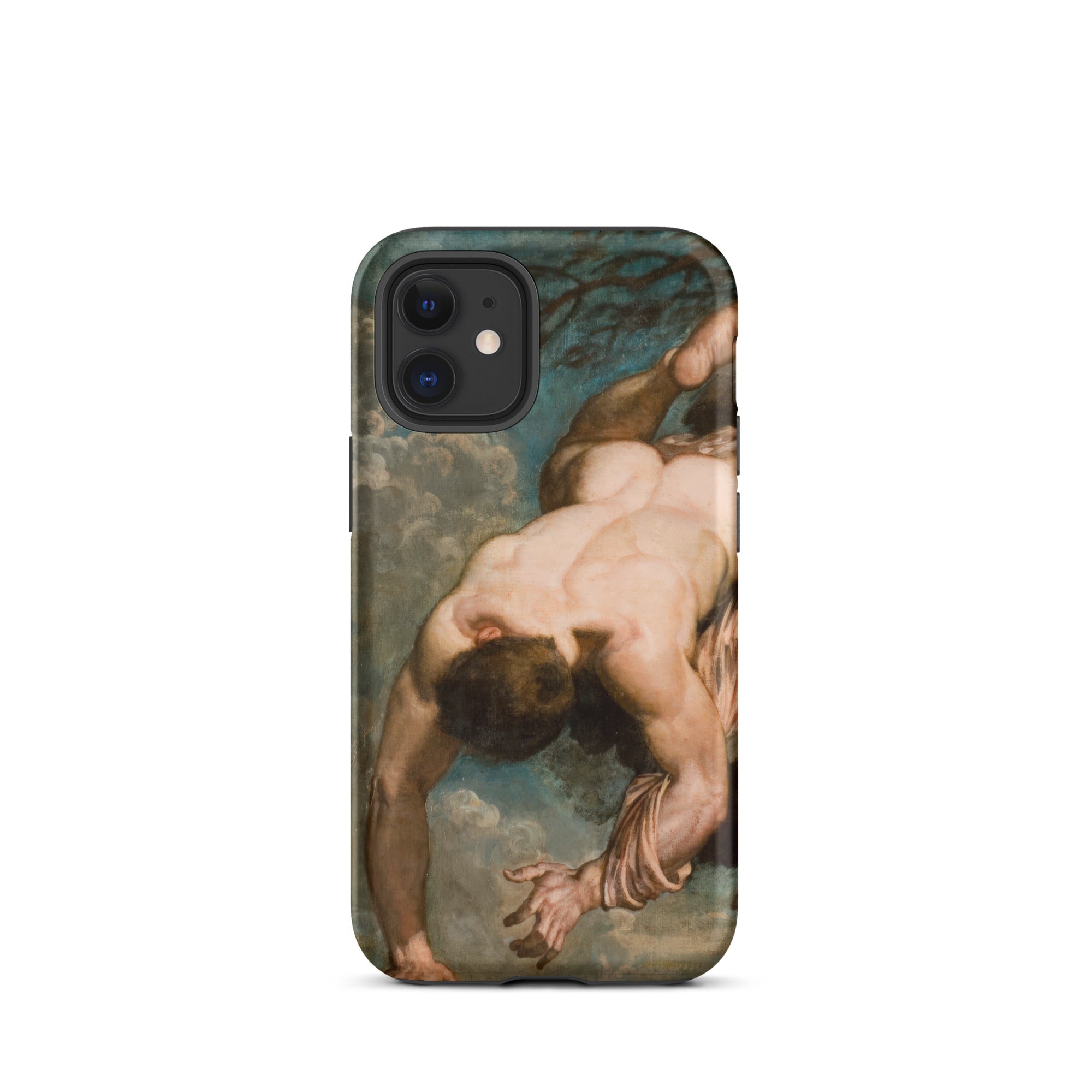 Manlius Hurled from the Rock William Etty Iphone Case, 12 Mini / Matte, Artistic Phone Case