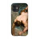 Manlius Hurled from the Rock - William Etty Iphone Case, 12 Mini / Matte, Phone Case Classical Art Painting Nude Figure Dramatic
