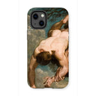 Manlius Hurled from the Rock - William Etty Iphone Case, 13 Mini / Matte, Phone Case Classical Painting Nude Figure Dramatic Sky