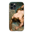 Manlius Hurled from the Rock - William Etty Iphone Case, 14 Pro / Matte, Phone Case Classical Painting Figure Cloudy Backdrop