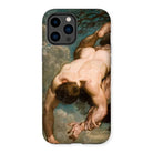 Manlius Hurled from the Rock - William Etty Iphone Case, 14 Pro Max / Matte, Iphone Case Classical Painting Figure Dramatic Sky