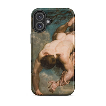 Manlius Hurled from the Rock - William Etty Iphone Case, 16 Plus / Matte, Phone Case Classical Art