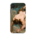 Manlius Hurled from the Rock - William Etty Iphone Case, Xr / Matte, Phone Case Classical Painting Nude Figure Clouds