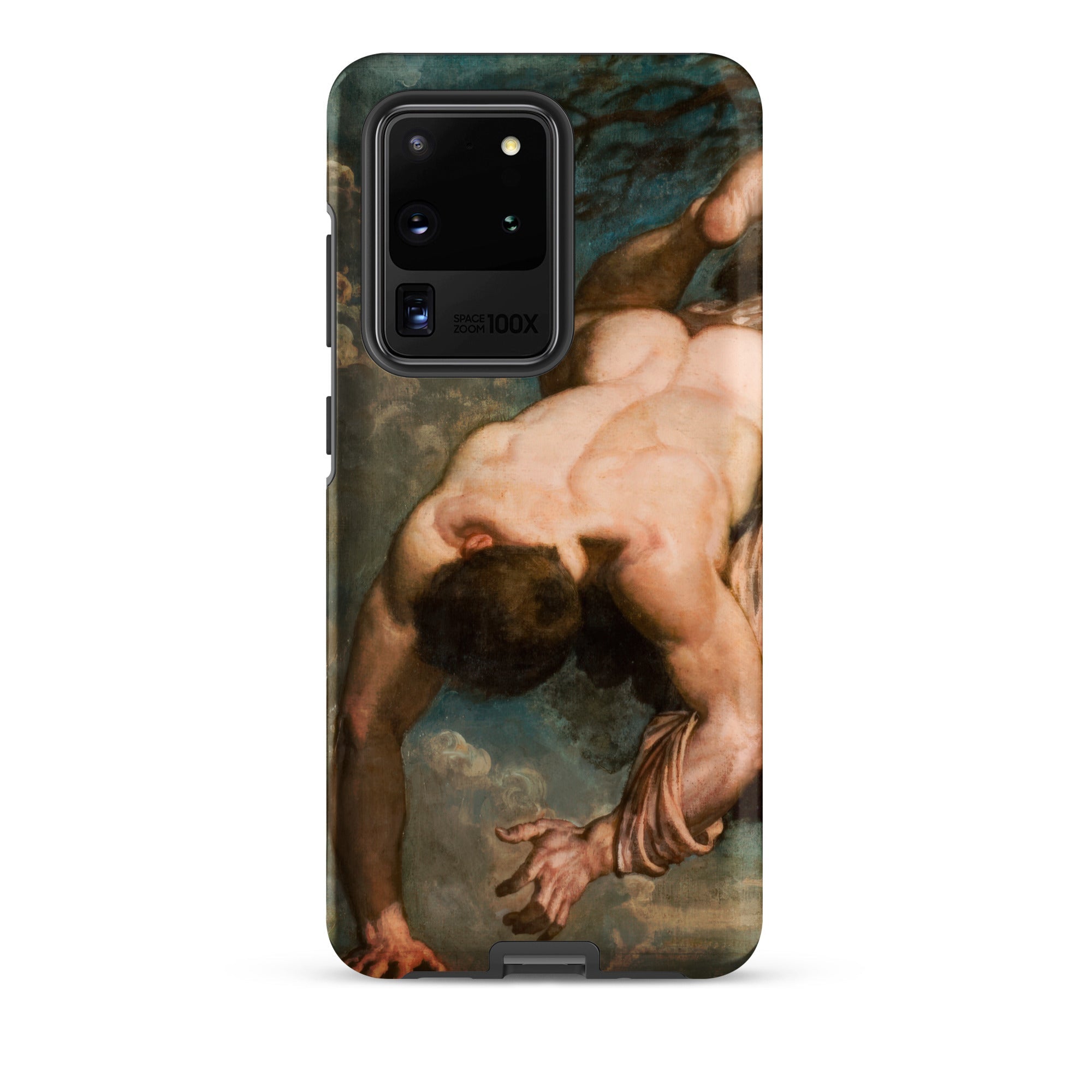Manlius Hurled from the Rock William Etty Samsung Case, Galaxy S20 Ultra / Matte, Smartphone Case Classical Painting Figure