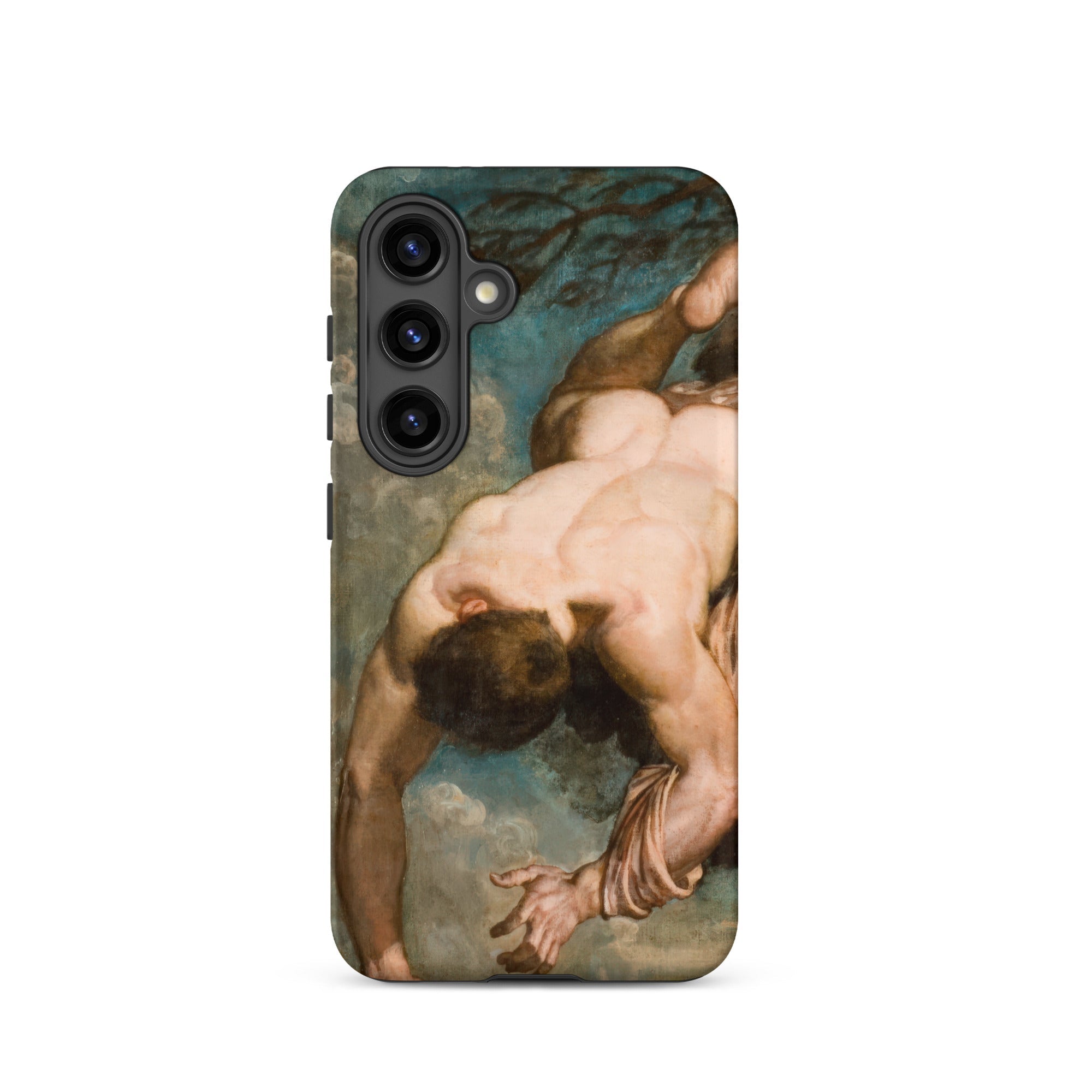 Manlius Hurled from the Rock William Etty Samsung Case, Galaxy S24 / Matte, Smartphone Case Classical Painting Figure