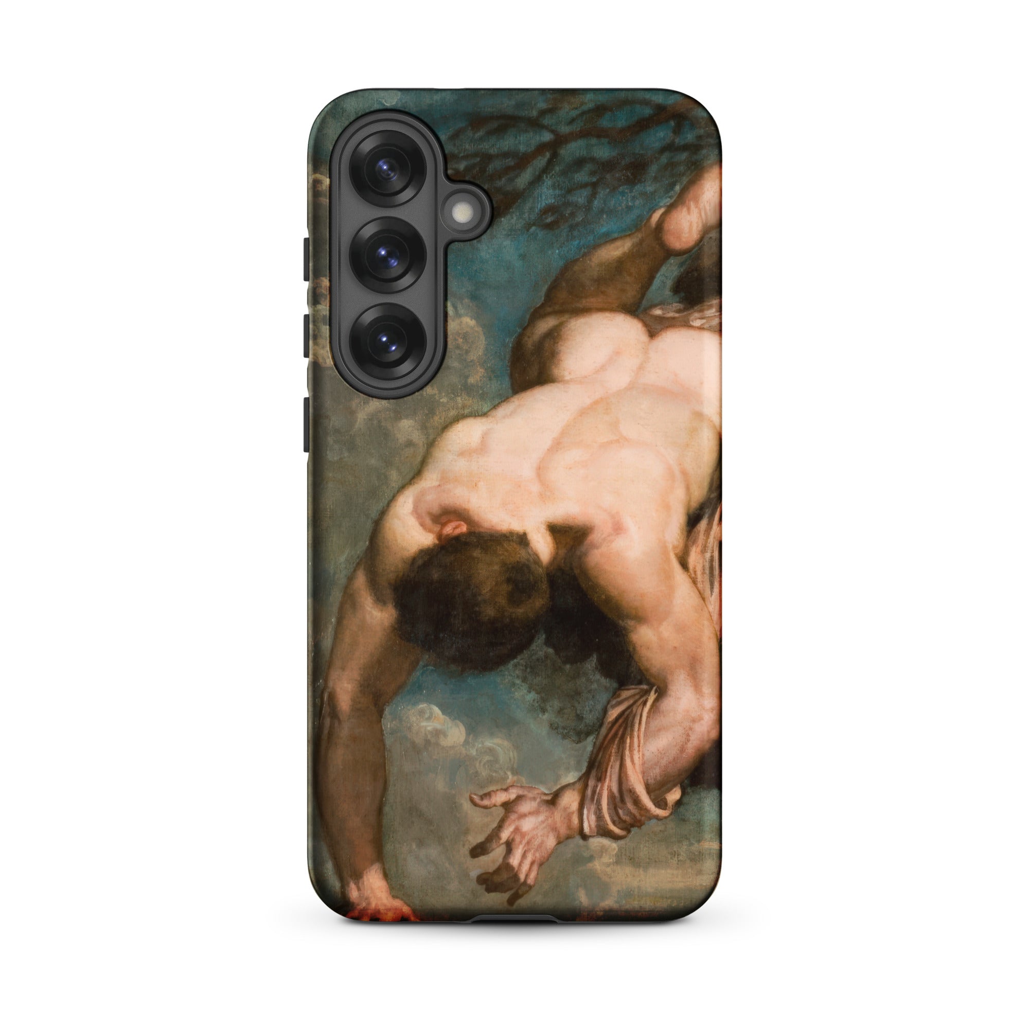 Manlius Hurled from the Rock William Etty Samsung Case, Galaxy S25 Plus / Matte, Smartphone Case Classical Painting Figure