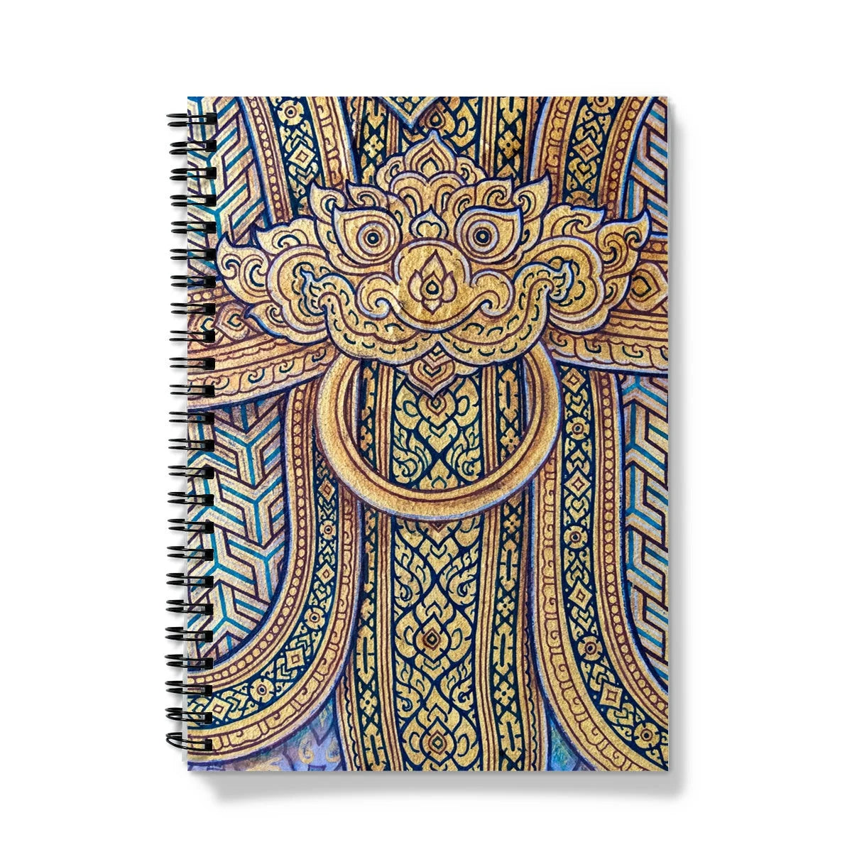 Man’s Best Friend - Traditional Thai Fresco Notebook A5 - Graph Paper Notebooks & Notepads