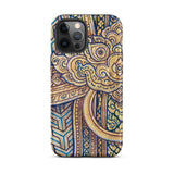 Man’s Best Friend - Traditional Thai Iphone Case, 12 Pro Max / Matte, Ornate Gold Blue Phone Case