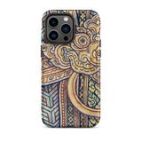 Man’s Best Friend - Traditional Thai Iphone Case 14 Pro Max / Matte Ornate Gold Blue Phone Case Traditional Thai Aesthetic, Thai-inspired