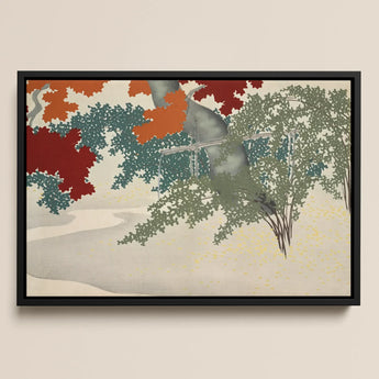 Maple - Kamisaka Sekka Japanese Autumn Art Print / Canvas, 18x12’’ / 46x31cm / Black Frame, Posters Prints & Visual Artwork, Toby Leon