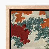 Framed Canvas Print Stylized Abstract Tree Design Bold Kamisaka Sekka Japanese, Maple Leaves Burn, Autumn Art