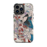 Maple Leaf Gathering - Taiso Yoshitoshi Iphone Case, 13 Pro Max / Matte, Artistic Phone Case