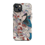 Maple Leaf Gathering - Taiso Yoshitoshi Iphone Case, 14 Plus / Matte, Artistic Phone Case