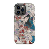 Maple Leaf Gathering - Taiso Yoshitoshi Iphone Case, 14 Pro Max / Matte, Artistic Phone Case