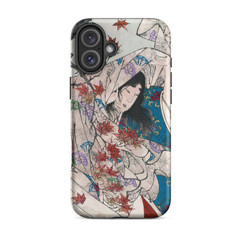 Maple Leaf Gathering - Taiso Yoshitoshi Iphone Case, 16 Plus / Matte, Artistic Phone Case