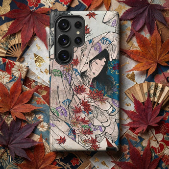 Maple Leaf Gathering - Taiso Yoshitoshi Phone Case, Mobile Cases, Toby Leon