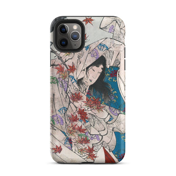 Maple Leaf Gathering - Taiso Yoshitoshi Phone Case Iphone 11 Pro Max / Matte Artistic Phone Case Maple Leaf Gathering, Taiso Yoshitoshi’s