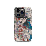 Maple Leaf Gathering - Taiso Yoshitoshi Phone Case Iphone 14 Pro / Matte Iphone Case Japanese Art Maple Leaf Gathering, Taiso Yoshitoshi’s