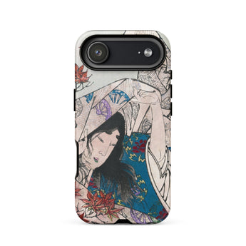 Maple Leaf Gathering - Taiso Yoshitoshi Phone Case Iphone 17 Air / Matte Iphone 12 Case Japanese-inspired Artwork Woman Traditional Attire