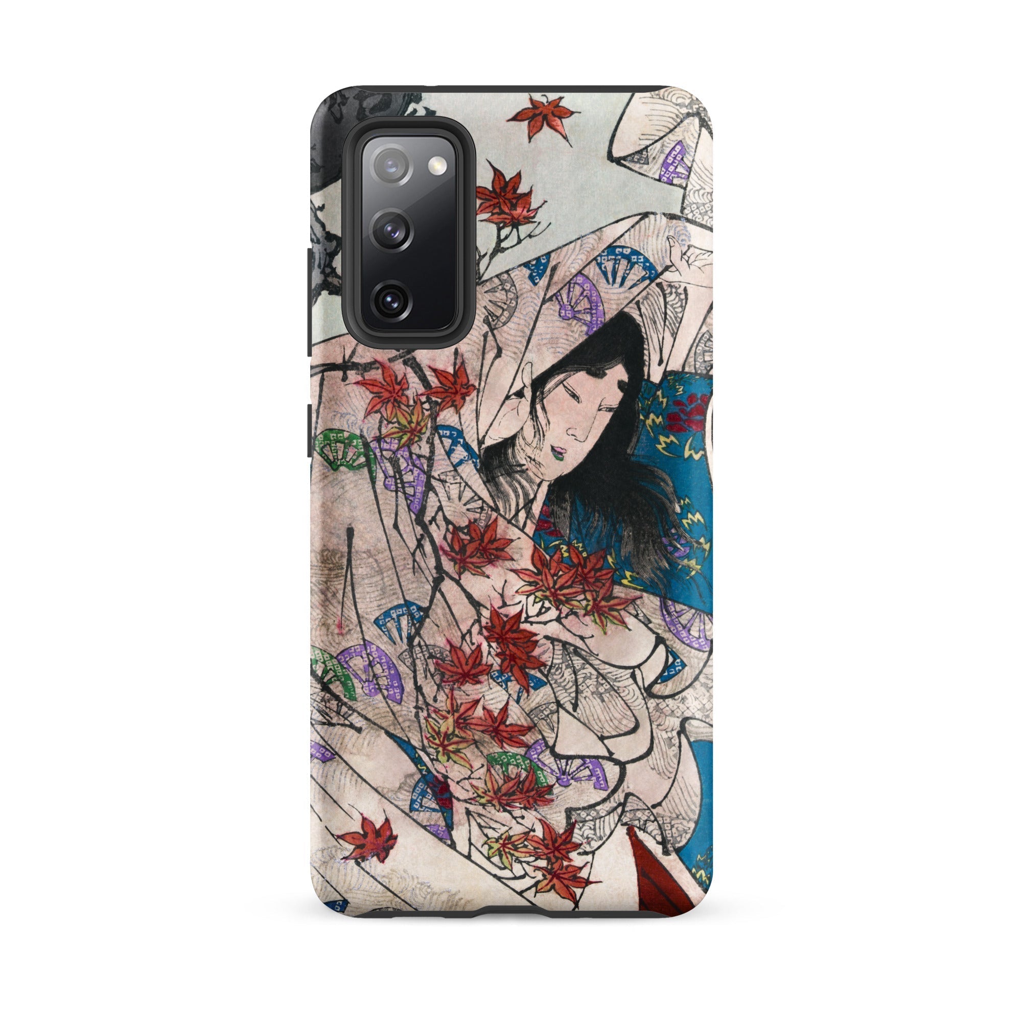 Maple Leaf Gathering Taiso Yoshitoshi Samsung Case, Galaxy S20 Fe / Matte, Smartphone Case Traditional Japanese Style Illustration Woman