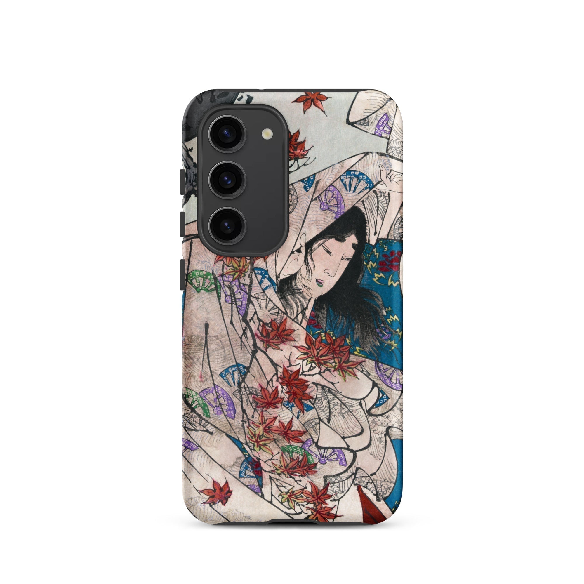 Maple Leaf Gathering Taiso Yoshitoshi Samsung Case, Galaxy S23 / Matte, Phone Case Intricate Japanese Art Design Female Figure