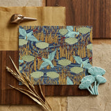 Martins-pêcheurs - Maurice Pillard Verneuil Art Print / Canvas Square Notecard Stylized Art Nouveau Design Light Blue Maurice Pillard