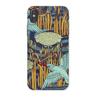 Martins Pêcheurs Maurice Pillard Verneuil Iphone Case, x / Matte, Decorative Phone Case Art Nouveau Inspired Design Birds Plants