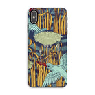 Martins Pêcheurs Maurice Pillard Verneuil Iphone Case, Xs Max / Matte, Decorative Phone Case Art Nouveau Inspired Design Birds Flowers