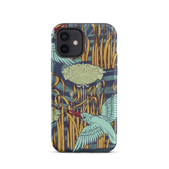 Martins-pecheurs - Maurice Pillard Verneuil Phone Case, Maurice Pillard Verneuil, Pillard Verneuil’s Martins-pêcheurs, Art Nouveau