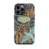 Martins-pecheurs - Maurice Pillard Verneuil Phone Case Iphone 13 Pro Max / Matte Patterned, Verneuil’s Martins-pêcheurs, Art Nouveau Mobile
