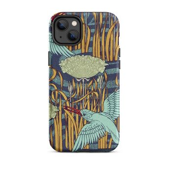 Martins-pecheurs - Maurice Pillard Verneuil Phone Case, Maurice Pillard Verneuil, Pillard Verneuil’s Martins-pêcheurs, Art Nouveau