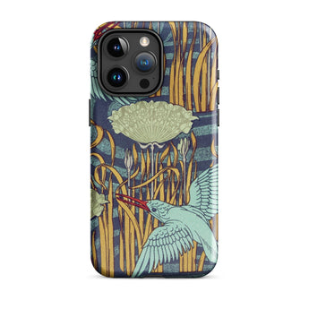 Martins-pecheurs - Maurice Pillard Verneuil Phone Case, Maurice Pillard Verneuil, Pillard Verneuil’s Martins-pêcheurs, Art Nouveau
