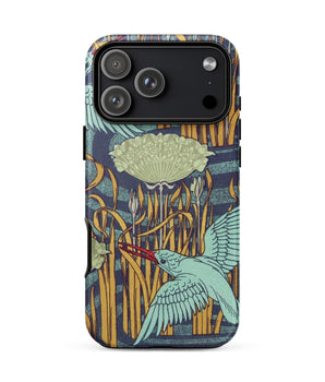 Iphone 17 Pro Max / Matte Martins-pecheurs - Maurice Pillard Verneuil Phone Case, Verneuil’s Martins-pêcheurs, Art Nouveau