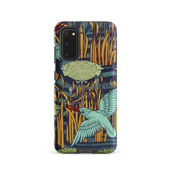 Martins-peecheurs - Maurice Pillard Verneuil Samsung Case, Galaxy S20 / Matte, Smartphone Case Aquatic Bird Plant Design