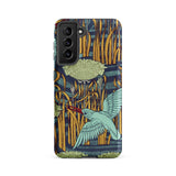 Martins-peecheurs - Maurice Pillard Verneuil Samsung Case, Galaxy S21 Fe / Matte, Phone Case Art Nouveau-inspired Design Bird Lotus Flower