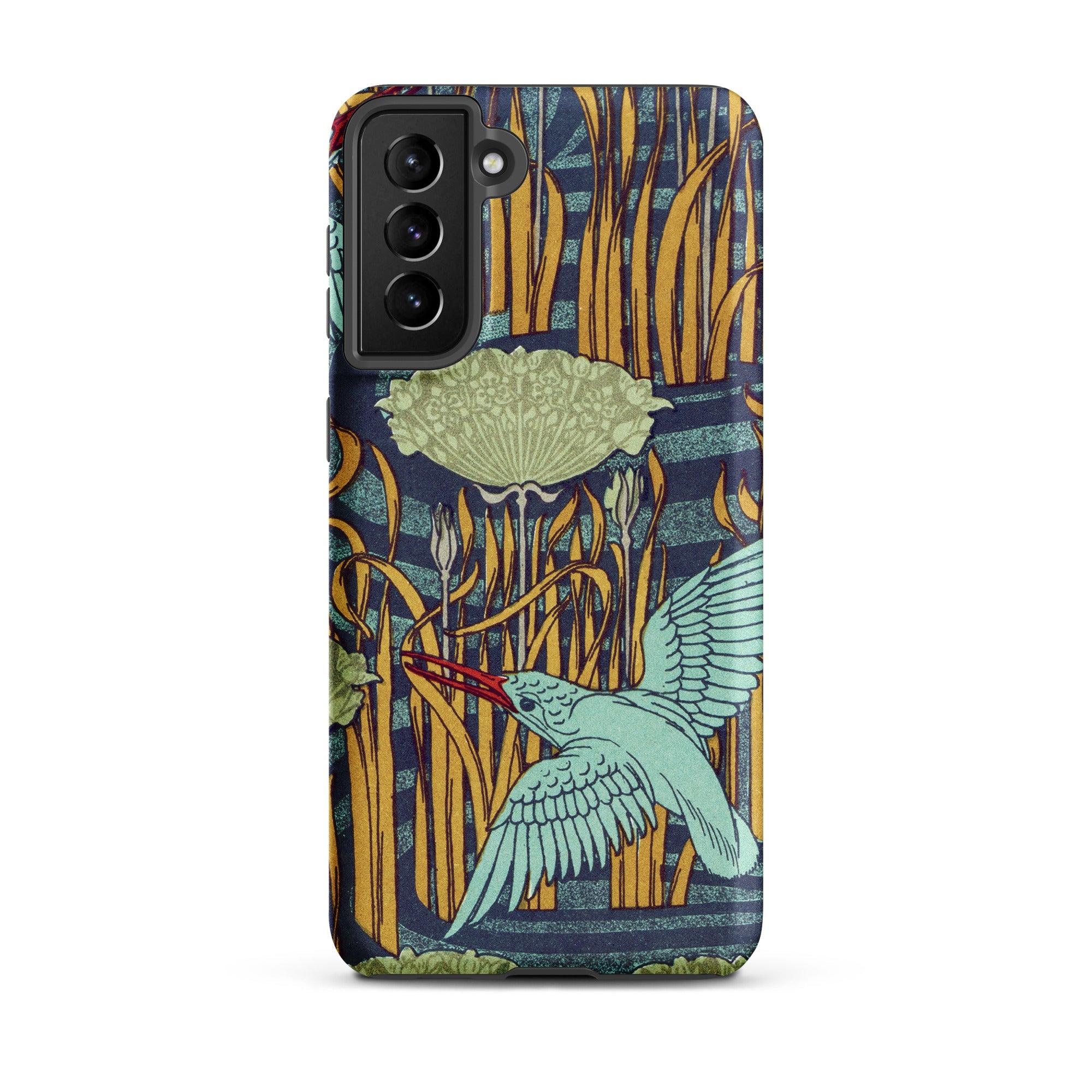 Martins-peecheurs - Maurice Pillard Verneuil Samsung Case, Galaxy S21 Plus / Matte, Smartphone Case Nature-inspired Design Bird Aquatic