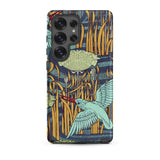 Martins-peecheurs - Maurice Pillard Verneuil Samsung Case, Galaxy S25 Ultra / Matte, Smartphone Case Art Nouveau-style Bird Floral Design