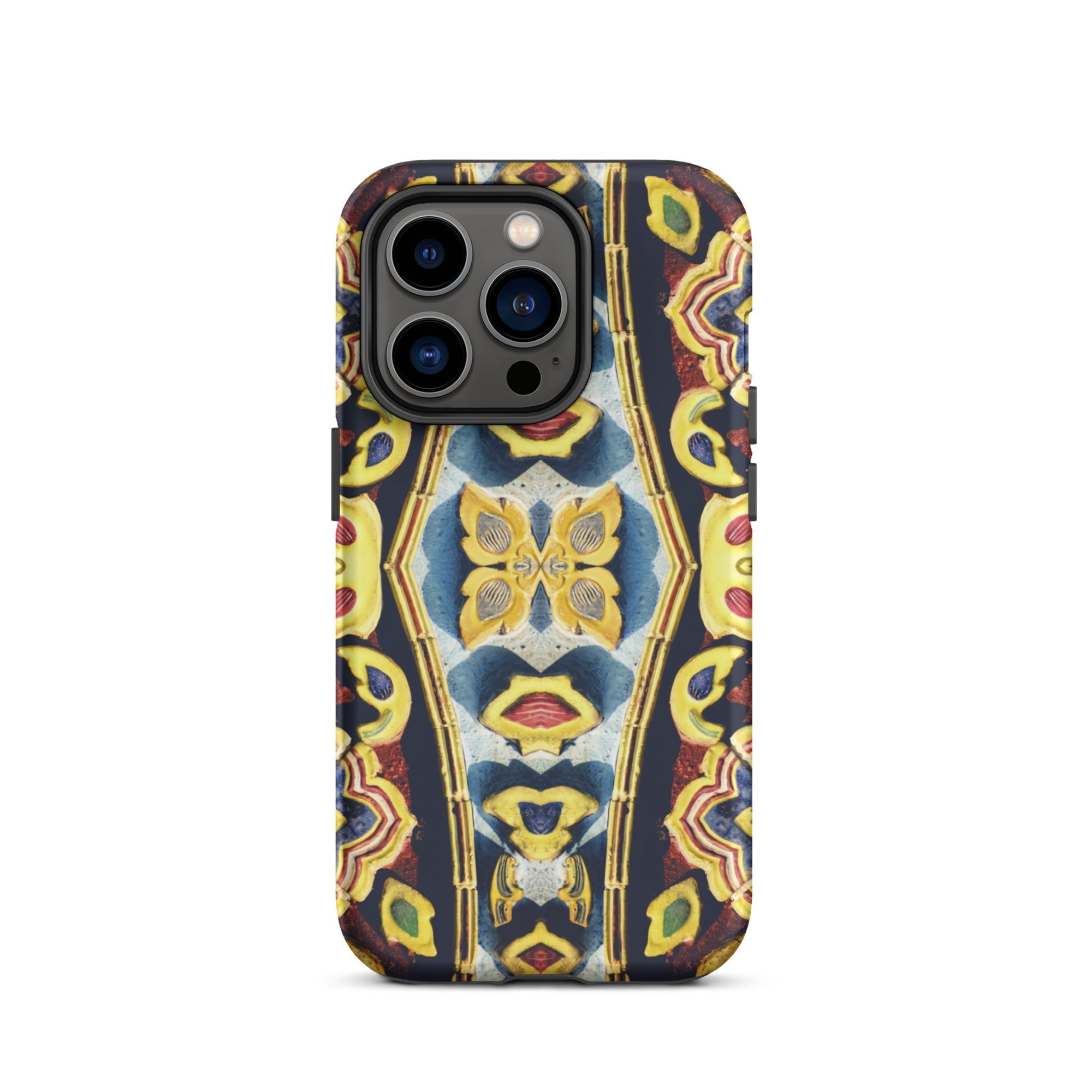 Masala Thai Mosaic Pattern Art Iphone Case, 14 Pro / Matte, Patterned Smartphone Case