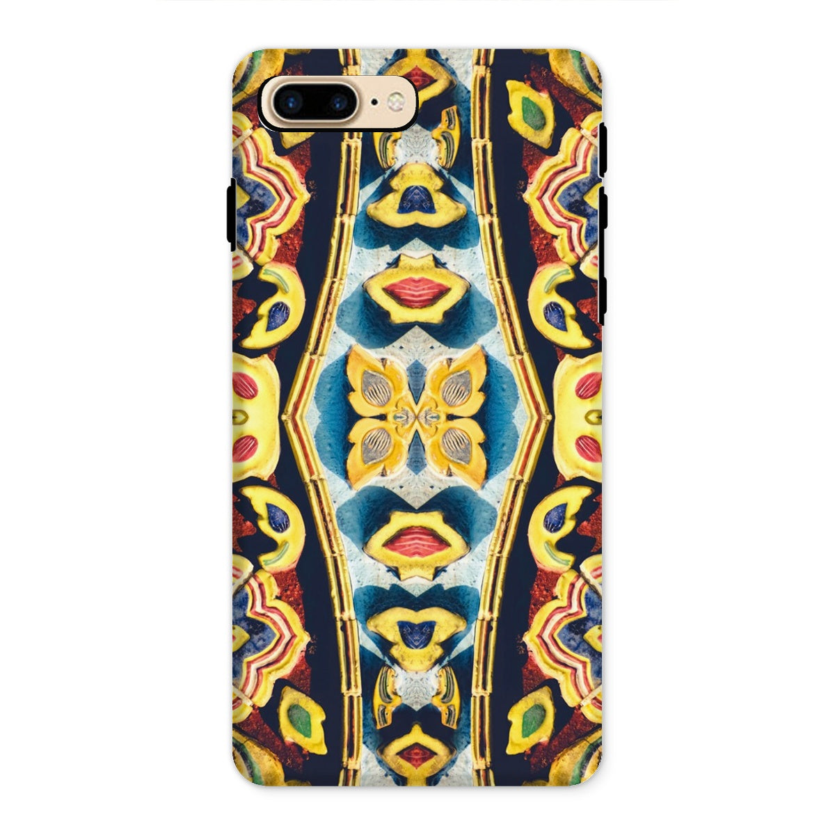 Masala Thai Mosaic Pattern Art Iphone Case, 8 Plus / Matte, Colorful Psychedelic Patterned Phone Case Abstract Designs Lips Floral